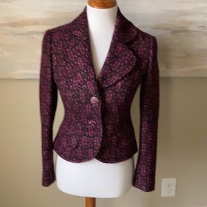 Dana Buchman striking dressy blazer with jewel buttons